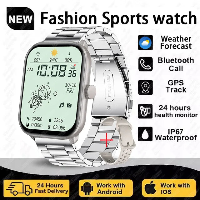 New Series 5 Watch5 Men Smart Watch Blood Pressure Blood Oxygen Heart Rate AI Voice Bluetooth Call Women SmartWatch For Android