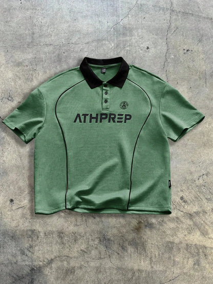 The new men's short-sleeved POLO shirt for summer 2025 is casual fashionable and soft with 3D letter pattern printing