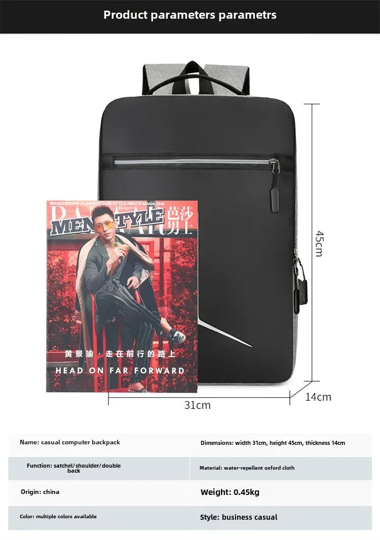 New Anti-theft USB Waterproof Hard Case Travel Smart Laptop Motorcycle Backpack Man EVA Fashion Business Men's Shell Backpack