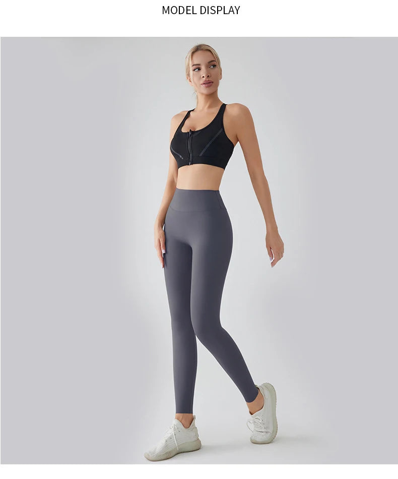 Spring Seamless Shark Leggings Women Mid-High Waist Tight Leggings