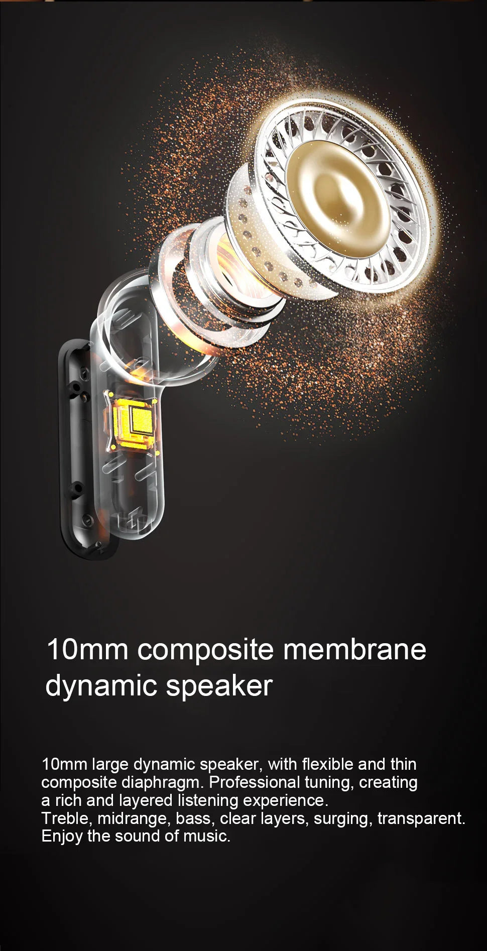 Bluetooth Earphones Wireless Headphone ENC-Calling Noise Cancelling Headset HiFi Stereo Handsfree Earphone HS510 Pro For Xiaomi