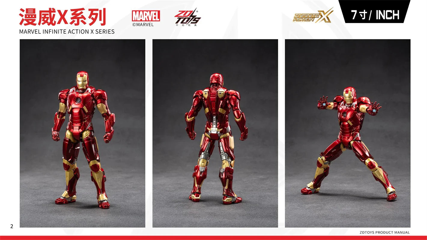 ZDTDS Original Iron Man MK37 Hammerhead MK12 MK38 Igor MK9 Iron Patriot War Machine legends Avengers Action Figure Collect Toy