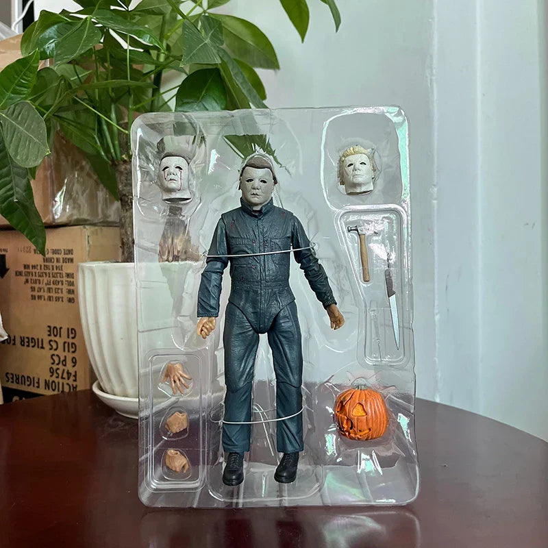 NECA Michael Myers Figure With LED Pumpkin Halloween Ultimate  Action Figure Toy Doll Decor Christmas Gift Halloween Horror Toy