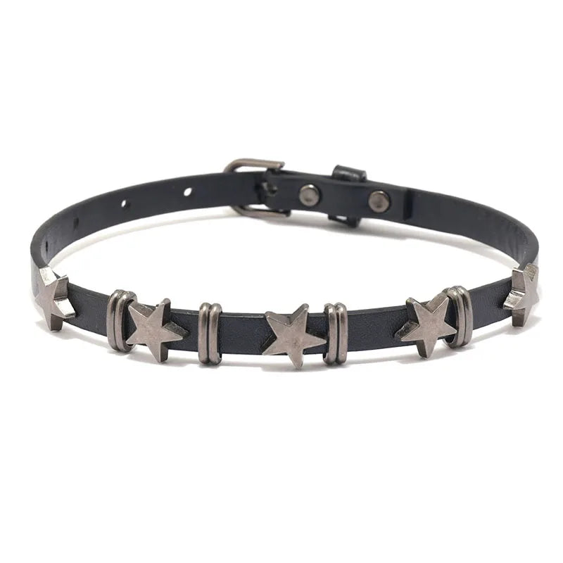 Vintage Luxury Cross Necklace For Women Fashion Punk PU Leather Choker