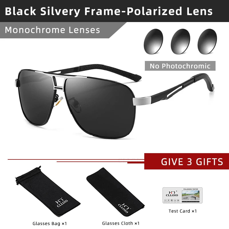 Sunglasses Men Change Color Sun Glasses Chameleon Anti-glare Driving