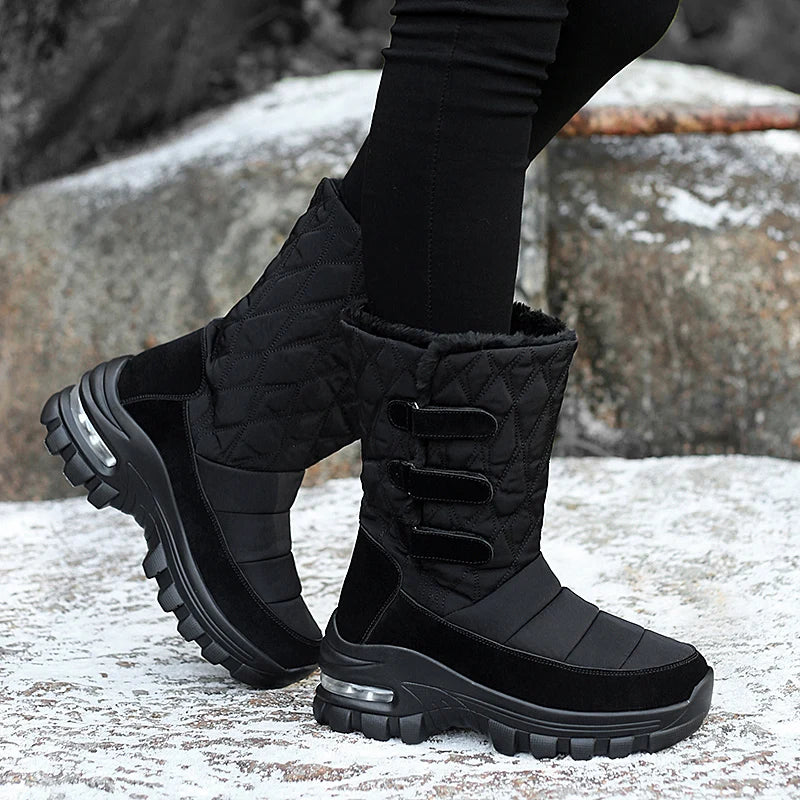 Women's Boots Anti-slip Waterproof Winter Snow Boots Outdoor Thick Bottom