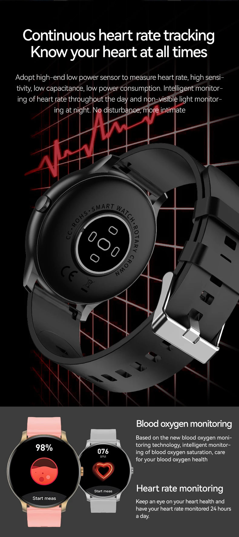 LAXASFIT 2025 New Smart Watch 1.52inch HD Full Touch Scree Bluetooth Dial and Answer Smartwatch Men and Women Christmas Gifts
