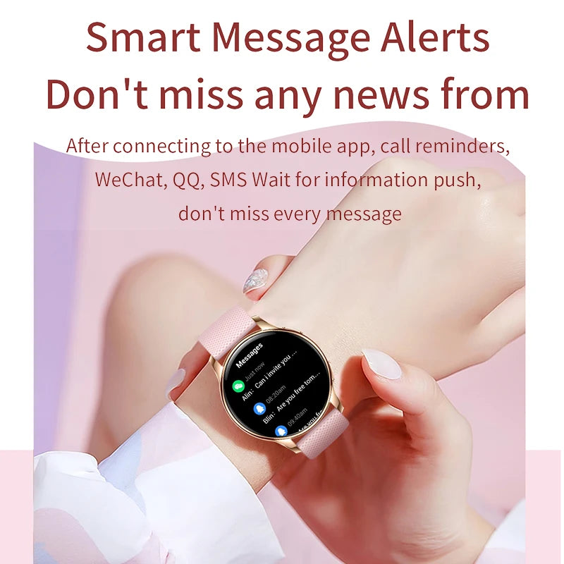 New Original Smartwatch HD 466*466 Always Show Time 1.32 AMOLED Display Call Reminder Gift Ultra Thin Women SmartWatch for Women