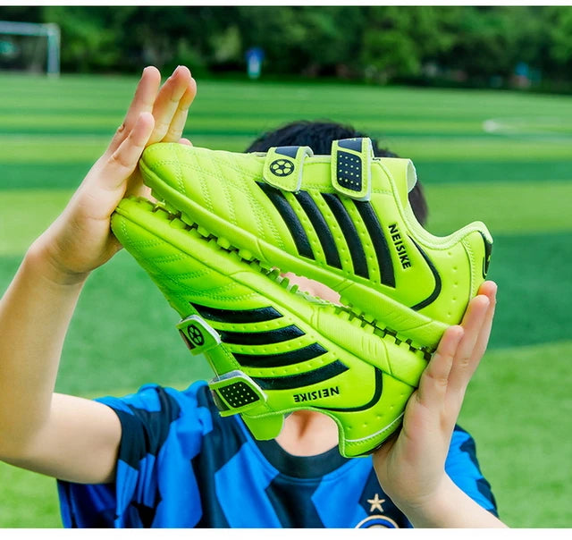 Kids Soccer Shoes School Football Boots Cleats Grass Sneakers Boy Girl Outdoor