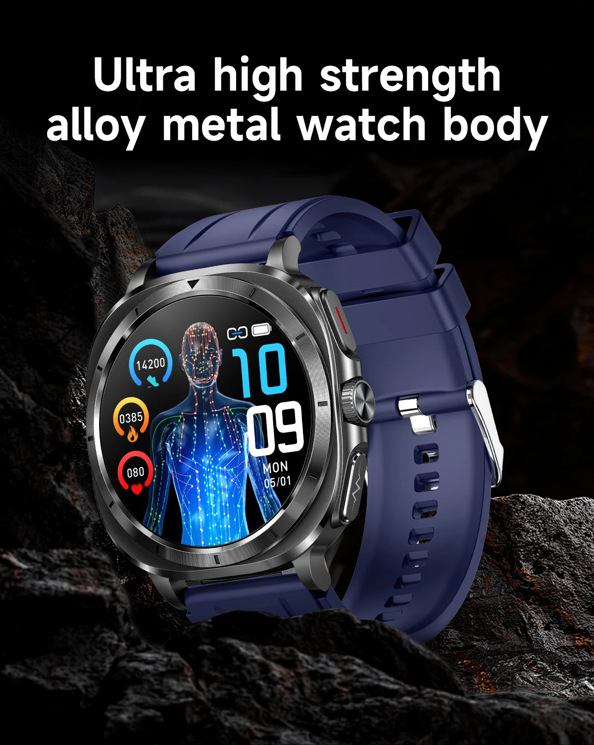 2025 Fashion New Expert level Health Smart Watch Men ECG+PPG Laser Monitor Uric Acid Blood Fat Blood Pressure NFC HD Call Watch