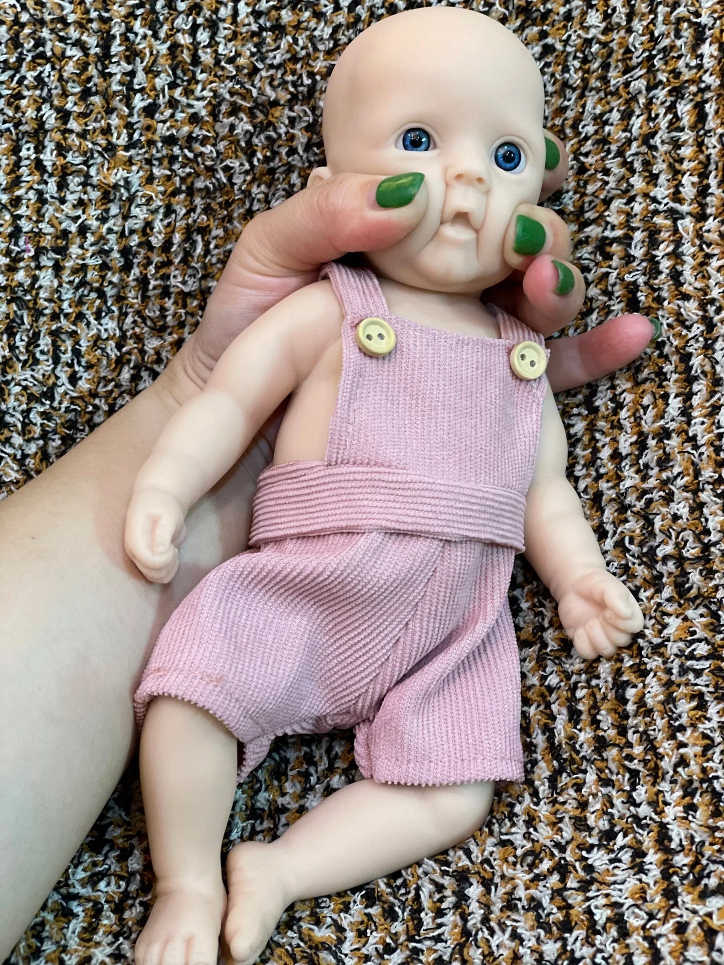 25CM Unpainted Silicone Girls Whole Body Soft Solid Silicone 8 Styles Newborn Baby Dolls Toys For Gifts Reborn Corpo De Silicone