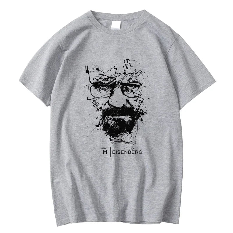 Men Fashion Casual Top Quality 100% Cotton Breaking Bad T Shirts Men Heisenberg Camisetas Hombre Men Cool Tee Shirt Tops