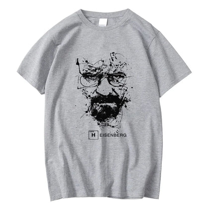 Men Fashion Casual Top Quality 100% Cotton Breaking Bad T Shirts Men Heisenberg Camisetas Hombre Men Cool Tee Shirt Tops