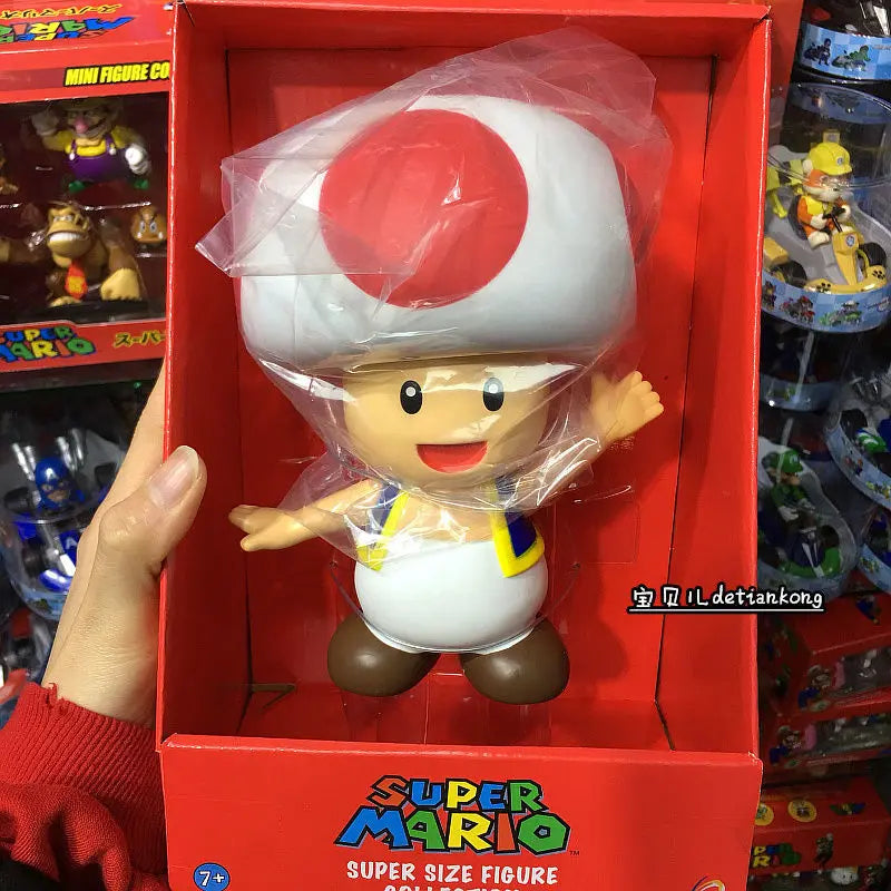 New Anime  Large Size  Bowser Figures PVC  Bros Hat Can Take Off Toy model For kids