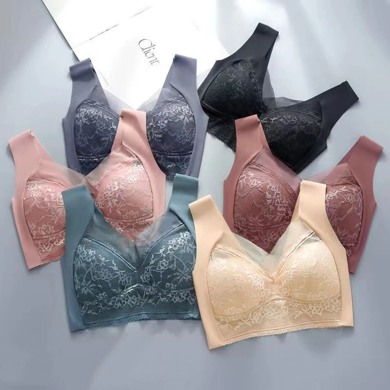 Lace Ladies Underwear and Comfortable No Steel Rings