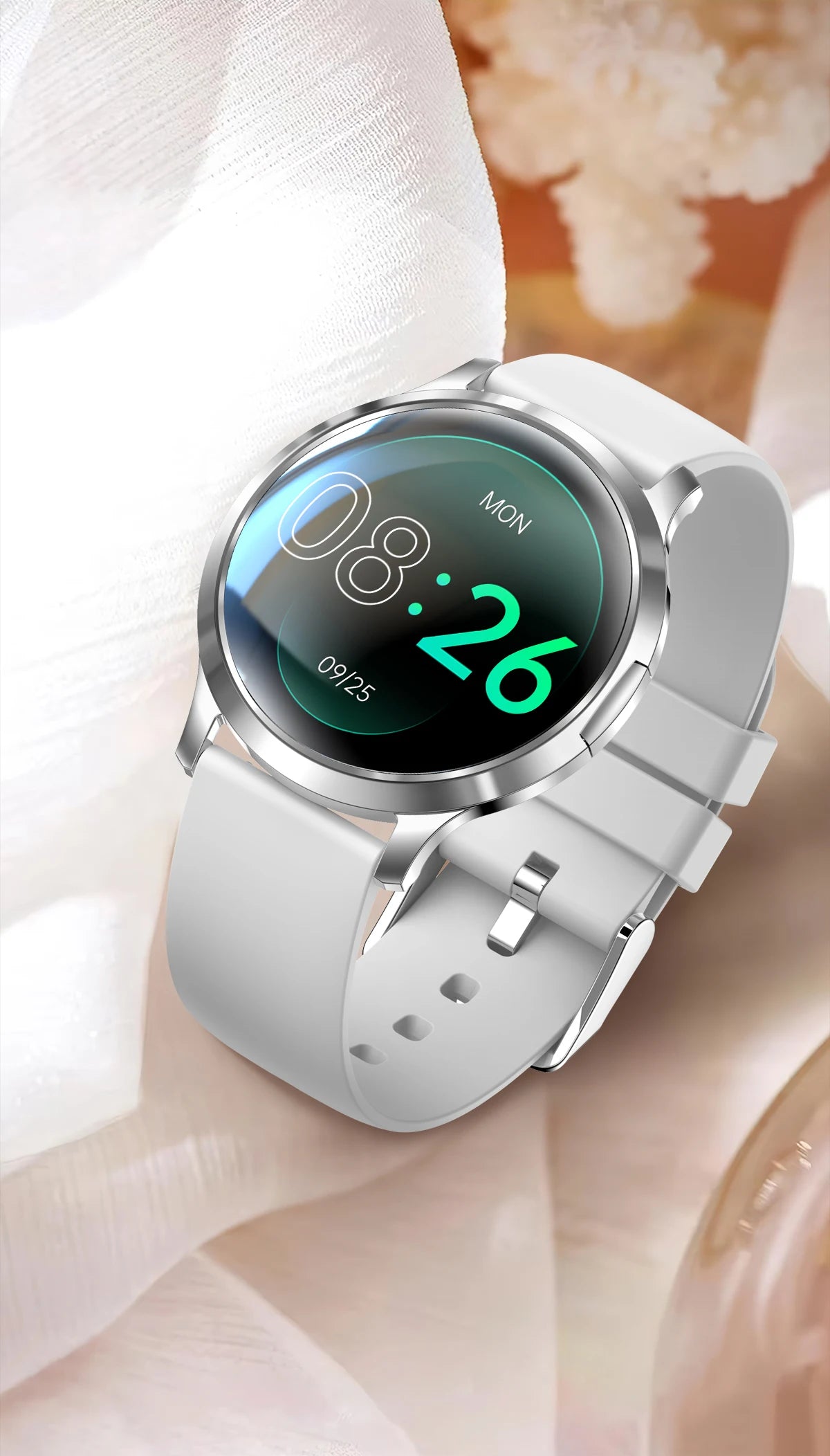 LIGE 2025 New Smart Watch For Women AMOLED HD Screen Watches IP68 Waterproof Heart Rate Monitor Ladies Utra-thin Smartwatch