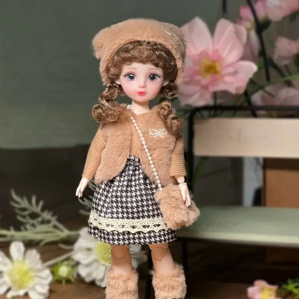 Ball jointed Doll Toys Bjd Dolls For Girls Dolls 1/6 Starry Gray Eyes 30cm Lolita Fashion Dress DIY Toy Children Birthday Gifts