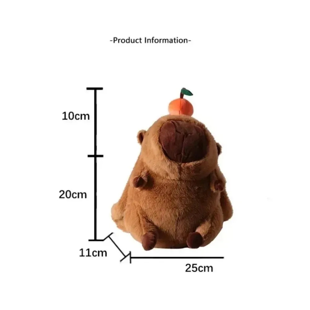 Capybara Plush Backpack Kawaii Fashion Plushie Doll Fur Bag Children's Bag Shoulder Bag Mini Knapsack Bags Gifts For Girlfriend