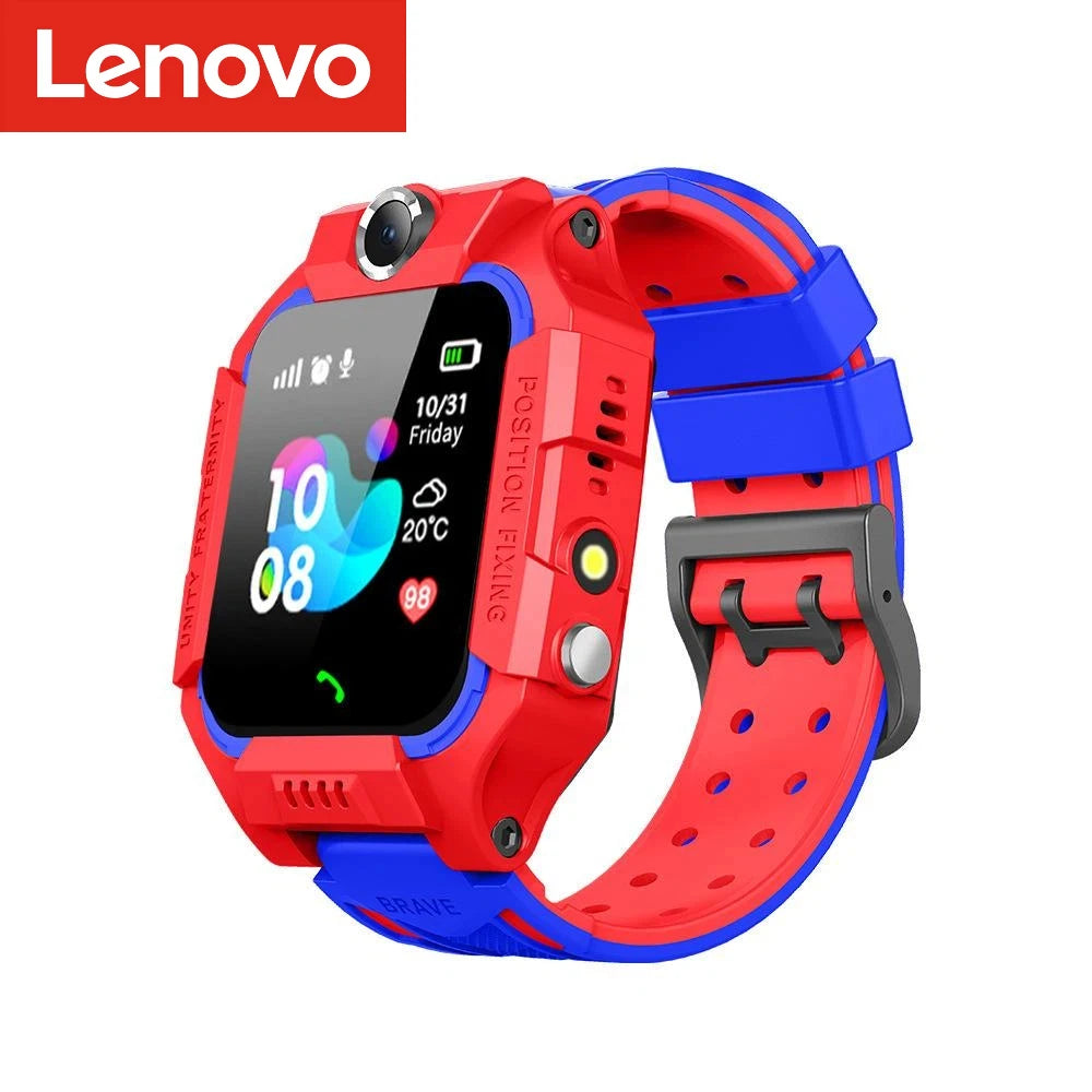 Lenovo Smart Watch Kids 4G Sim Card 2G Internet SOS Tracker Call Phone Voice Chat Photo Children Smartwatch Camera Boy Girl Gift