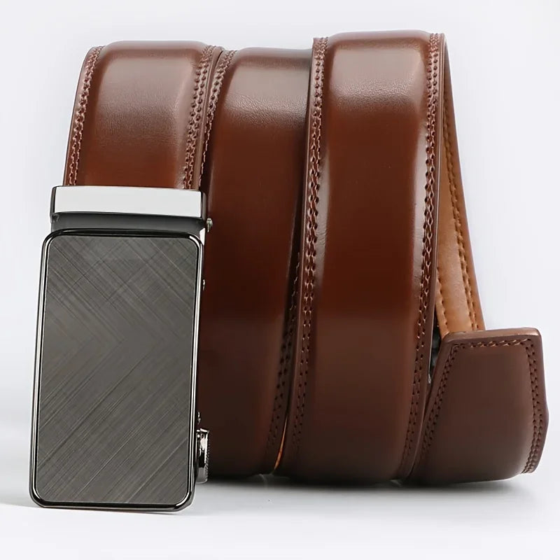 Men's Genuine Leather Cowhide Belt, For Dress Pants