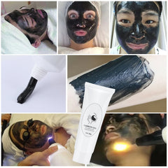 80ml Carbon Gel Black Face Cream Mask For Laser Active Nano Toner Skin Rejuvenation Whitening Facial Deep Cleaning Care Tools