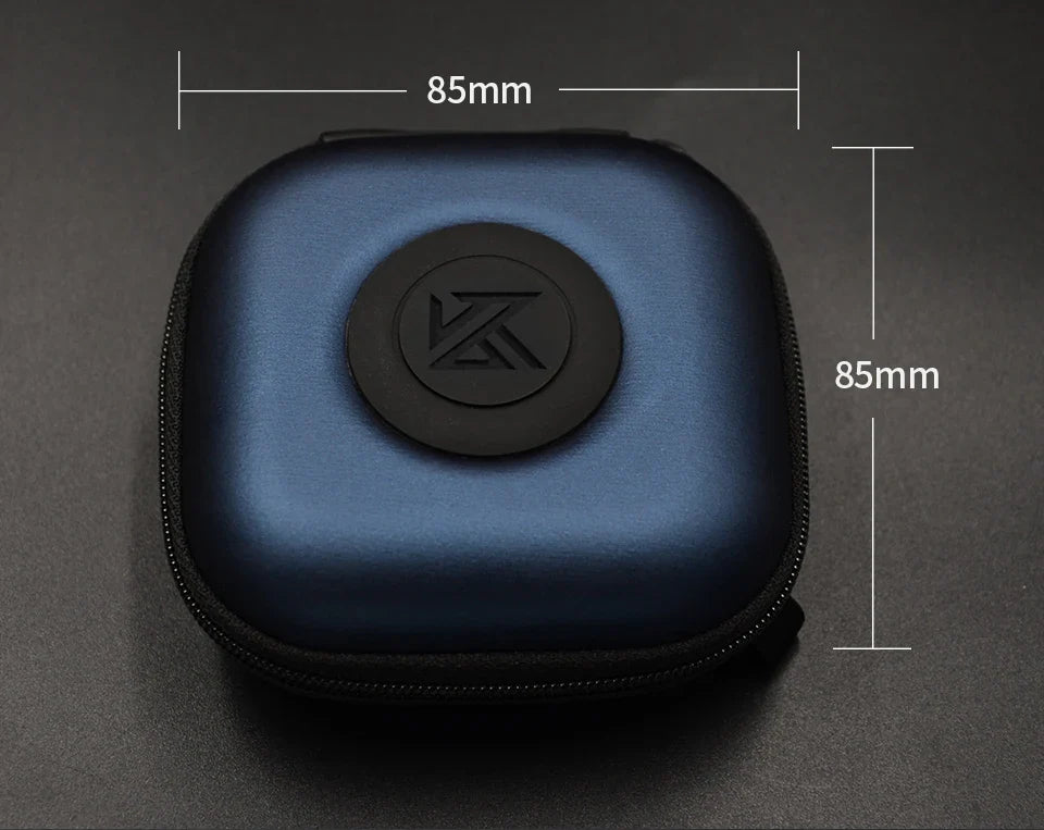KZ PU Case Bag Earphone Headset Accessories Protable Case Pressure Shock Absorption Storage Package Case With Logo Square Bag