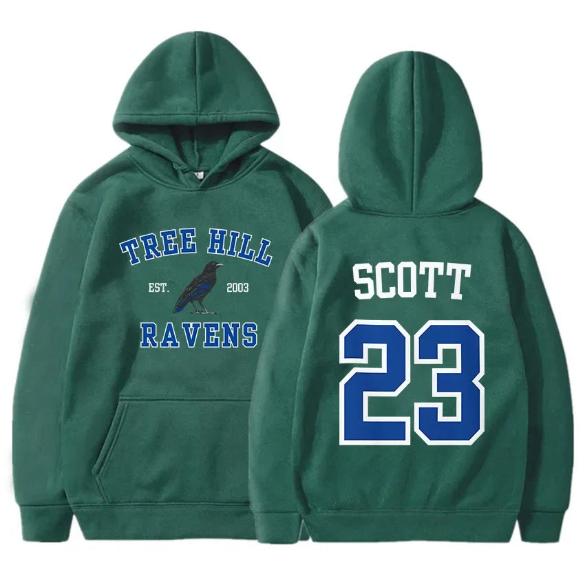 Women Hoodies TREE HILL RAVENS Scott23 Graphic Sweatshirts with Pocket Keith
