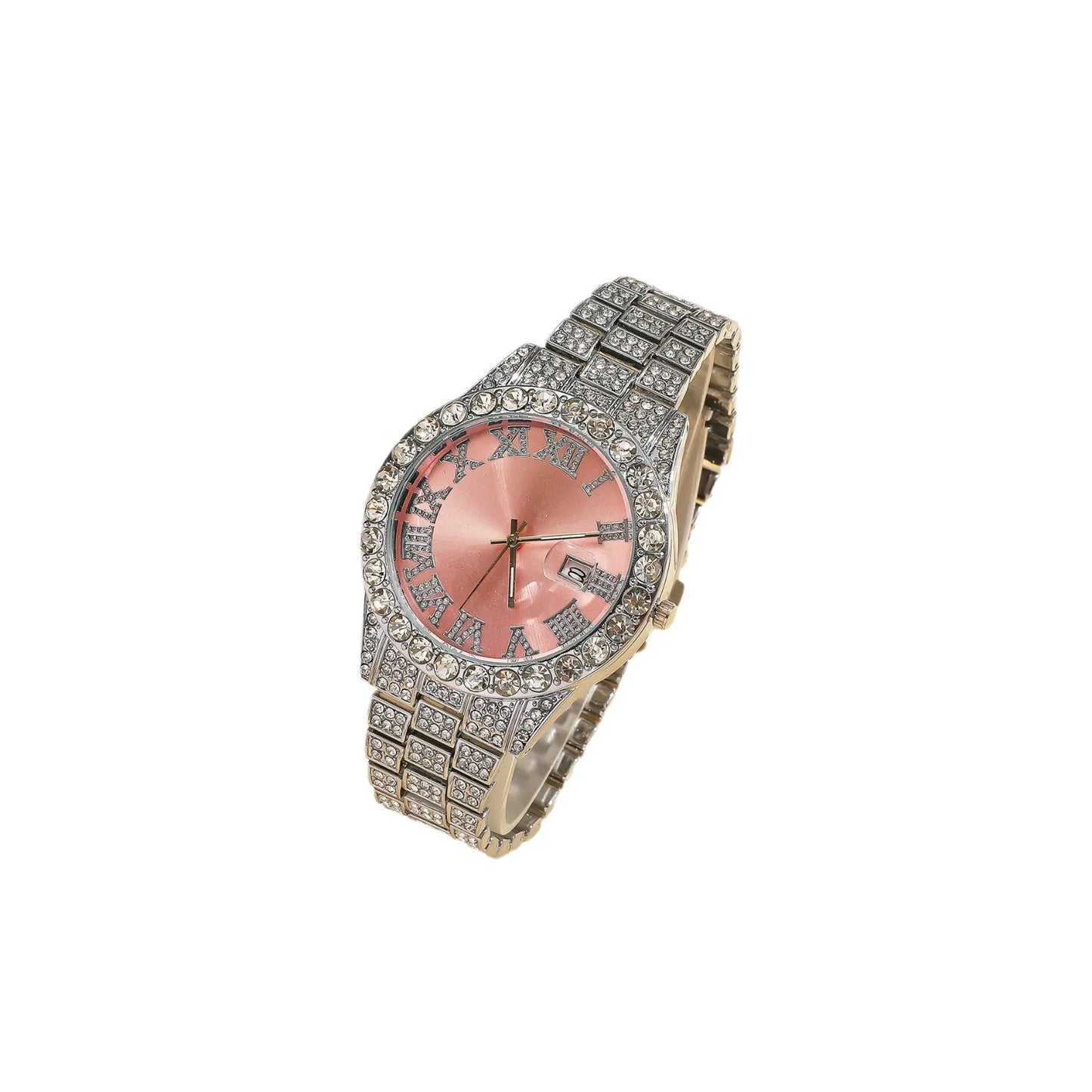 New foreign trade explosive diamond-studded Roman fashion with calendar women's watch women's watch women's models