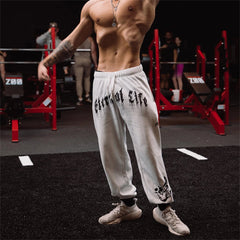 Autumn Spring Brand Mens Gym Joggers Cotton Pants Streetwear Sweatpants