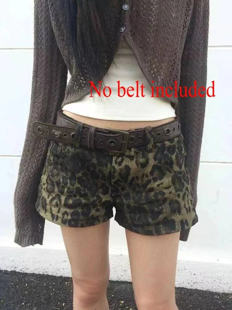 Y2k Streetwear Harajuku E-girl Summer Women 2000s Grunge Kpop Japanese Gyaru Low Rise Jean Shorts Slim Denim Hot Pants Trashy