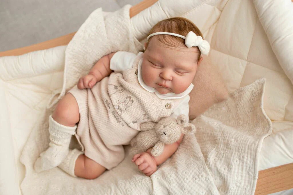 NPK 21Inch Fresh Color Reborn Doll Kit Peaches Soft Touch Unfinished Unpainted DIY Doll Parts