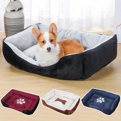 Pet Dog Bed Soft Plush Kennel Warm Sofa Mats Cat Sleep Cushion Dogs Basket