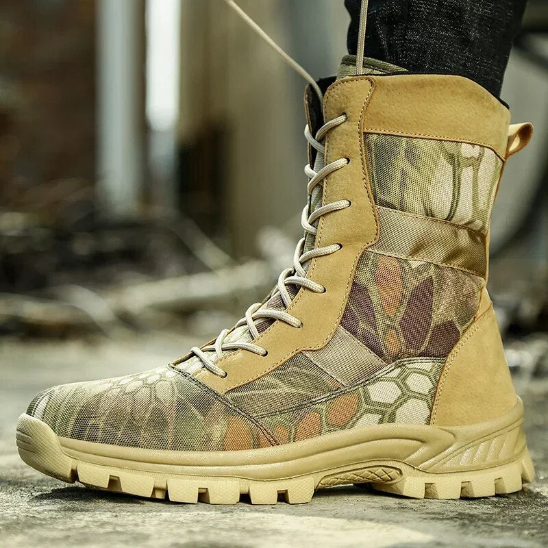 Men Military Boots Lightweight Hiking Boots Special Force Sneakers Desert Tactical Boots