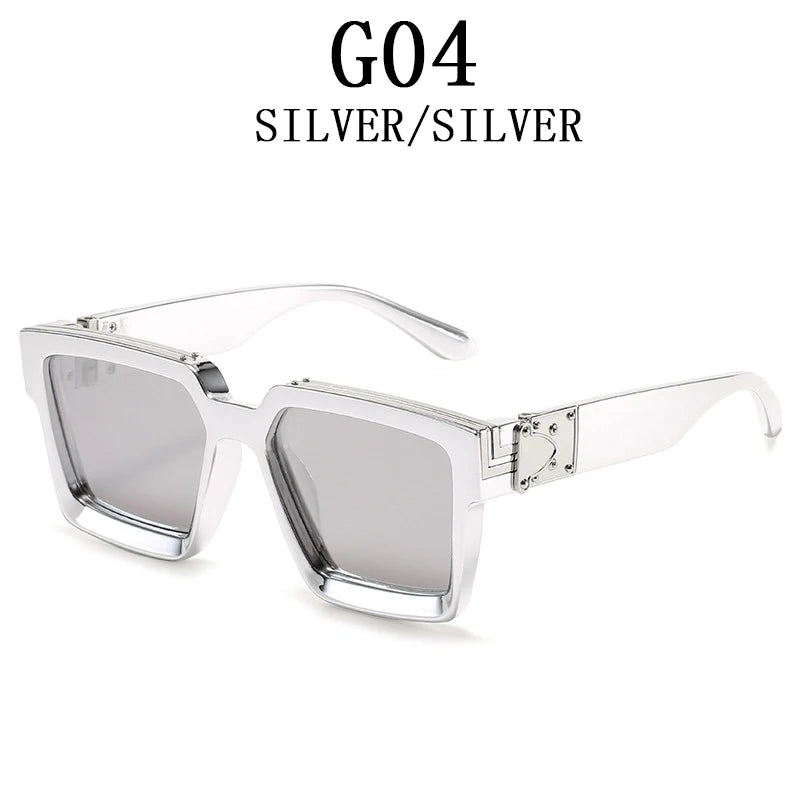 Sunglasses For Men Vintage Square Fashion Glasses Luxury Retro Sunglasses