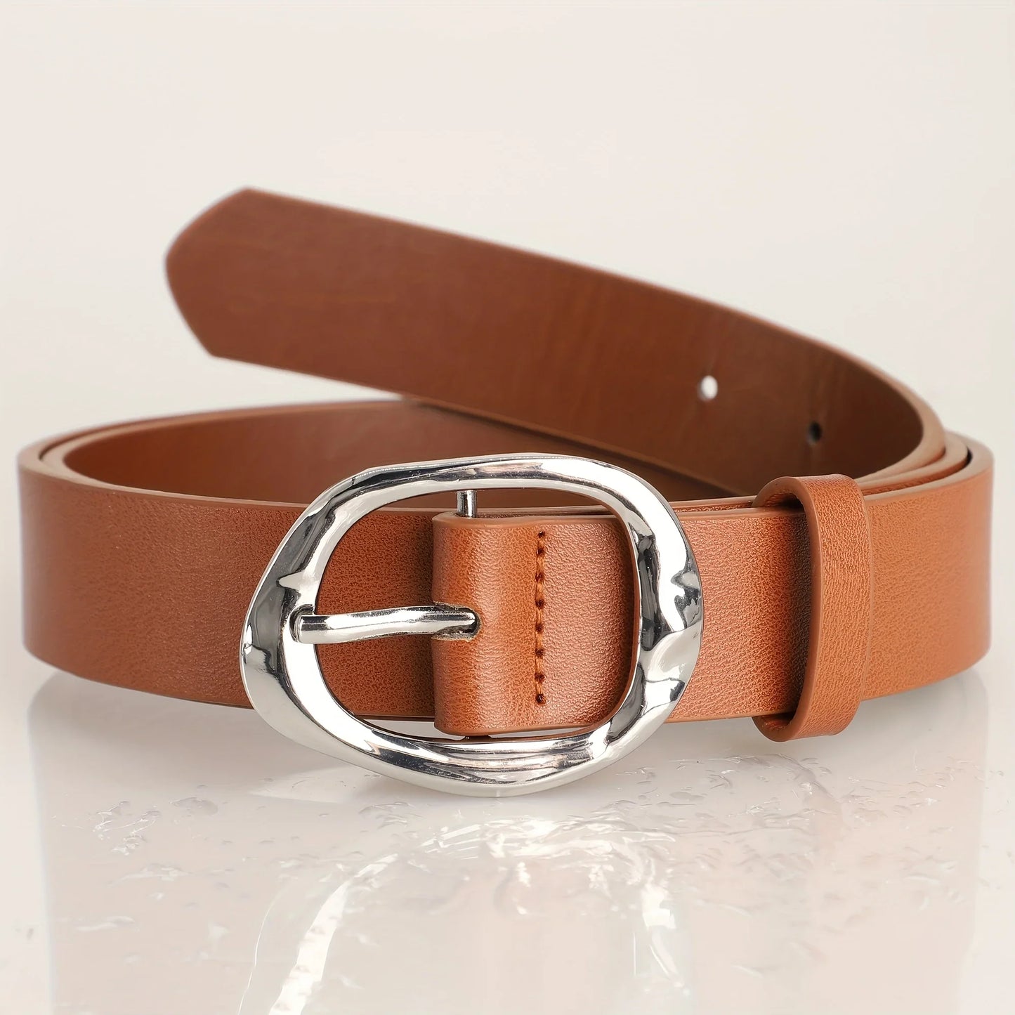 New Luxury Women's Belt Fashion Casual Classic Silvery Buckle Belts Plus Size - Pair with Jeans, Pants, Dress, For Ideal Gifts