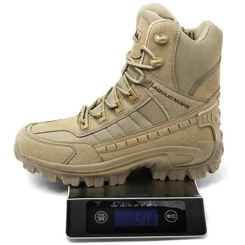 Men Military Tactical Boots Winter Waterproof Leather For Male Tactical Army Desert Boots