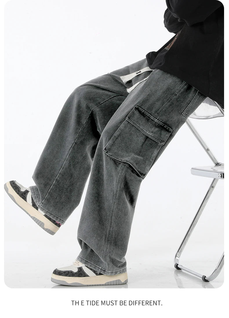 Cargo Baggy Jeans: Y2K Multi-pocket pant
