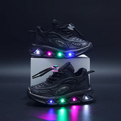 Boys and Girls Light Up Clunky Sneaker Small and Medium-sized Children's Soft