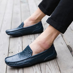 Casual Loafers for Men Shoes Formal Shoe Men's Cowhide Luxury Designer Brand