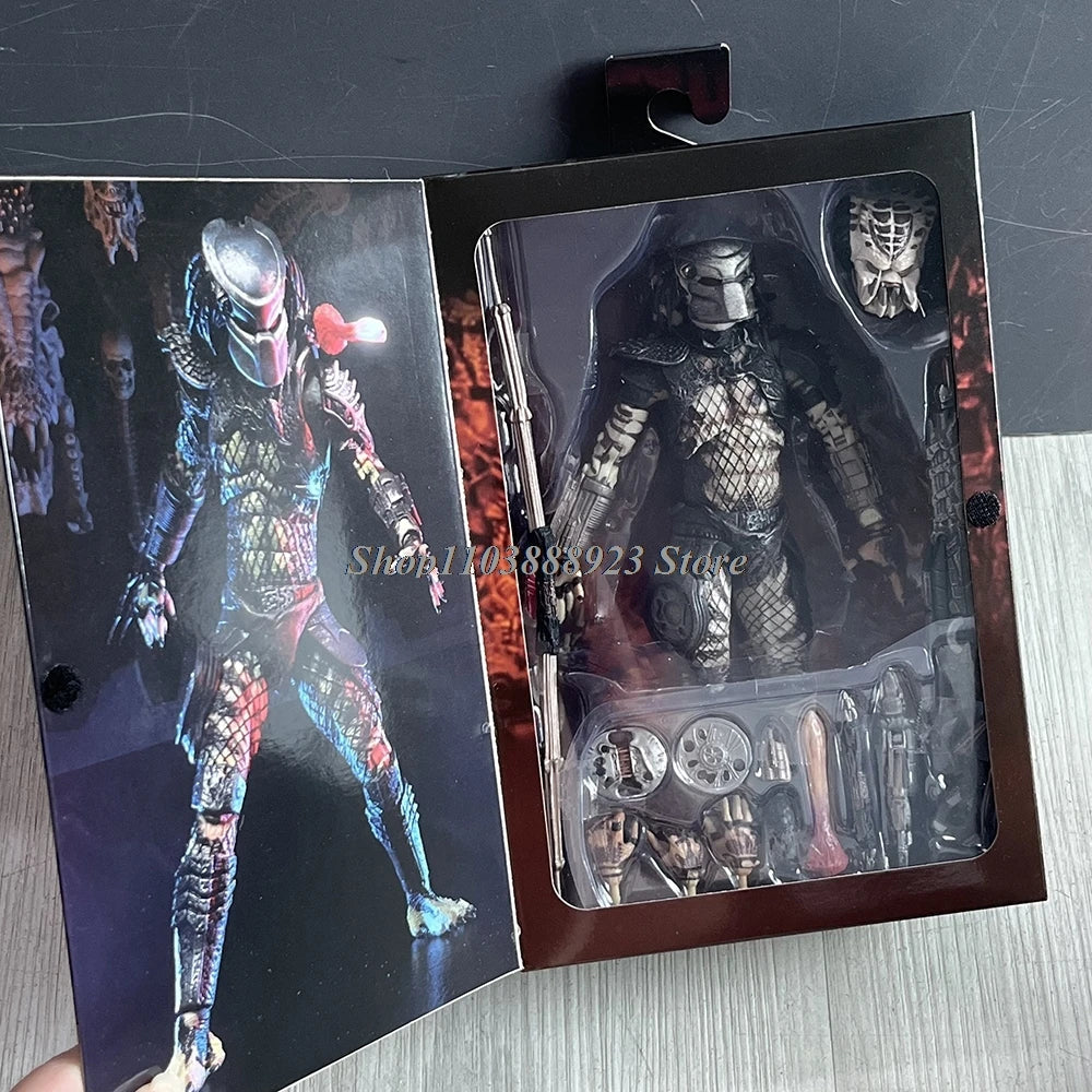 NECA Predator Figrue Ultimate Shaman Elder Armored Lost Warrior Jungle Hunter Snake Vision Predator Alien Figure Model Toy Gifts