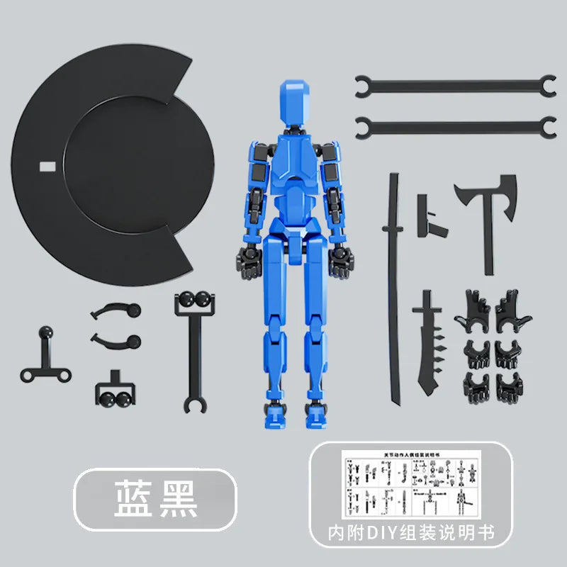 1PCS T13 Joints Figure Articulate Movable Dummy Doll Diy Assembly Toy 3D Printed Action Figure Stop Motion Animation Dummy Gift