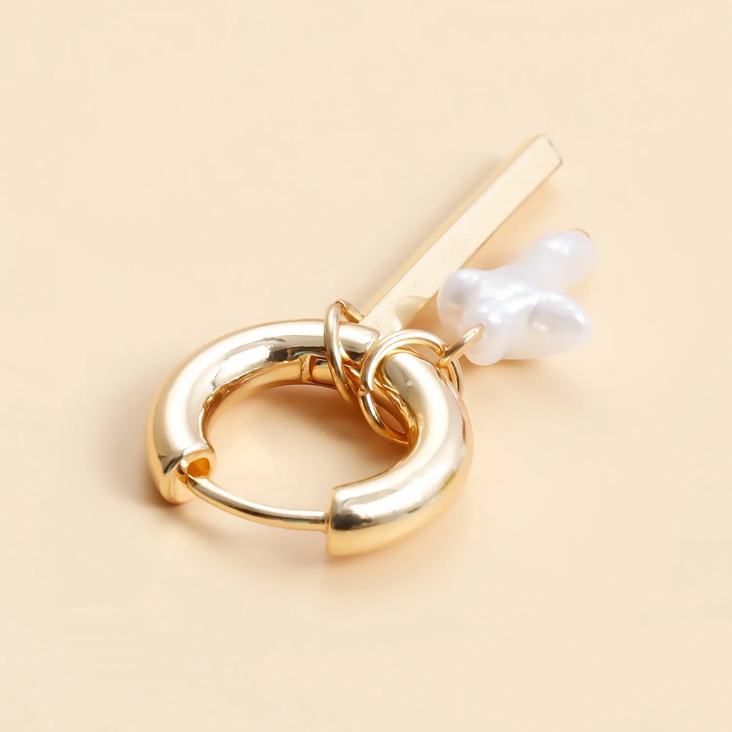 Geometric Crystal Asymmetric Dual-use Ear Buckle Earrings for Women Jewelry