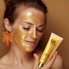 80g Gold Peel Mask Lightens Blackheads Cleanses Pores Tightens Facial Mask Mask Deeply Nose Pores Tightens Cleans