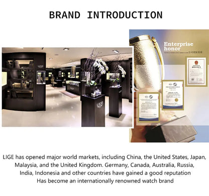 LIGE Fashion Quartz Wristwatches Casual Sport Military Watch For Women Top Brand Luxury Waterproof Watch Ladies Relogio Feminino