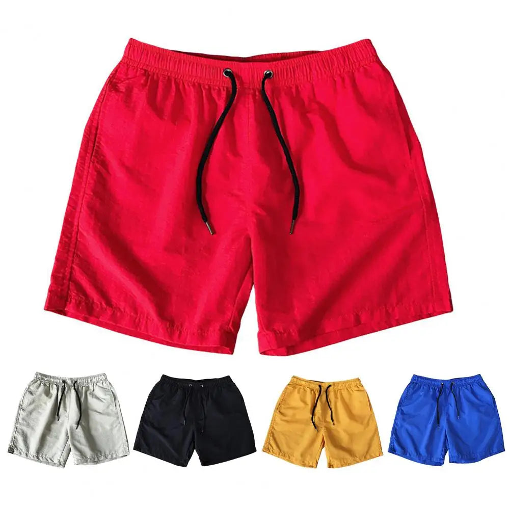 Running Shorts Drawstring Elastic Waist Shorts Loose Gym Sports Men Casual Jogging