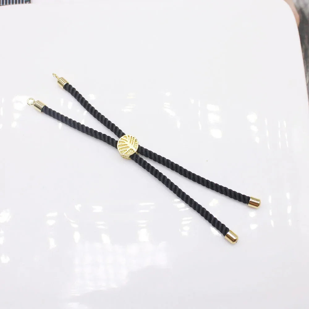 10PCS fashion luxury Wind Life Tree handmade DIY woven rope bracelet 3mm open loop buckle adjustable bracelet