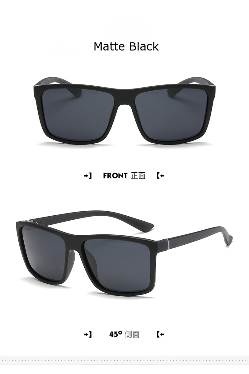 Luxury Square Vintage Polarized Sunglasses For Men Women Fashion Travel Driving Anti-glare Sun Glasses Male Eyewear UV400