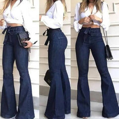 Fashion Jeans Pant For Women 2023 Y2k Cargo Casual Denim Lady Skinny Thicken Fleece Students Pants Female Retro Blue Trousers