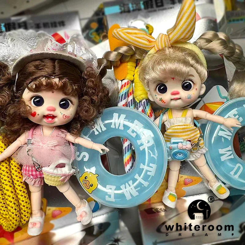 bjd doll Dolls for girls Labbu doll pocket mini blyth girl Doll Barbi cry Baby Rainbow Ball jointed doll Mobile phone Decoration