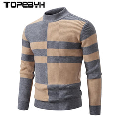 Men's New Autumn and Winter Casual Warm Neck Sweater